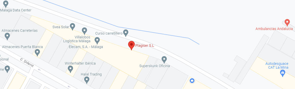 Dirección de plagiser en google maps